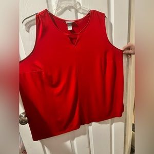 Bright red tank top Catherine’s 2xl 22/24